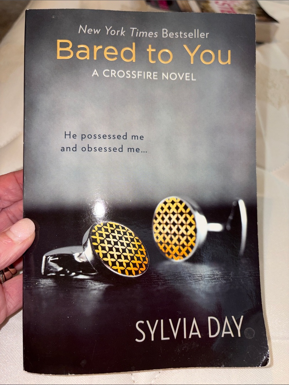 Bared to You Novel - Featuring Black and Gold Cufflinks Cover